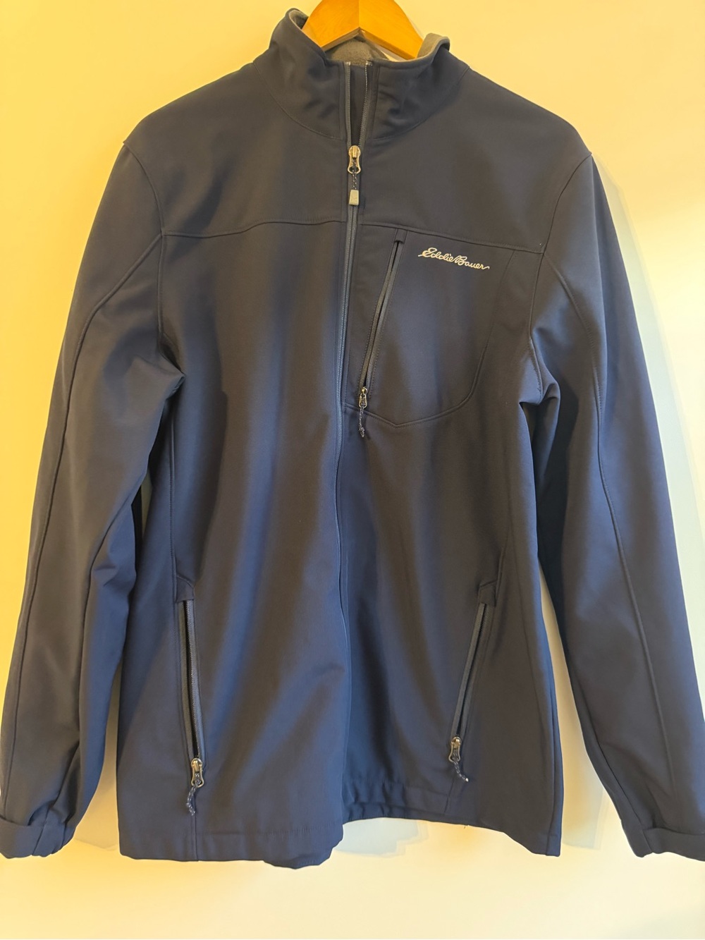 Eddie Bauer Men's Navy Soft-shell Jacket